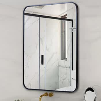 梳妆镜挂墙浴室镜挂墙式铝合金卫生间镜子卫浴洗手间洗漱化妆镜厕所镜
