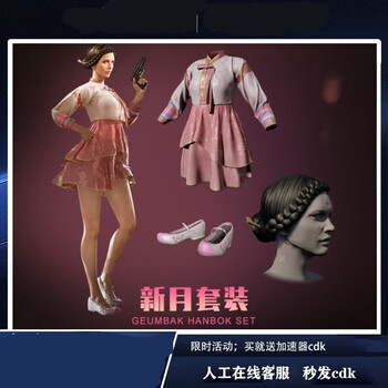 宠翰pubg绝地求生吃鸡衣服新月套装发型裙子鞋子端游戏皮肤cdk发型