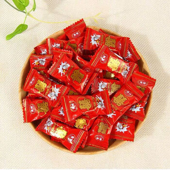 结婚红色喜糖散装硬糖什锦糖婚庆糖果水果糖椰子糖100g1斤2斤批发文林