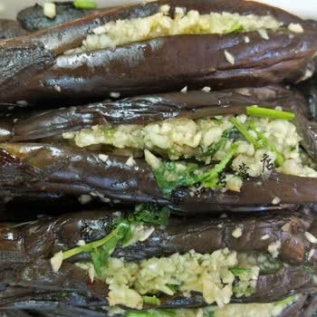 东北特产美食蒜茄子 下饭菜农户自制咸菜 500g/袋真空包装 四斤