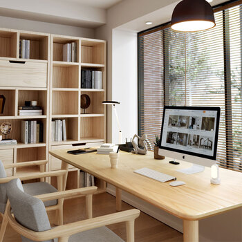 客厅大书桌全实木客厅大长书桌极简卧室双人长条书桌靠墙设计师款工作