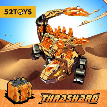 52toys beastbox猛兽匣系列猛鞭 甲龙变形玩具拼装模