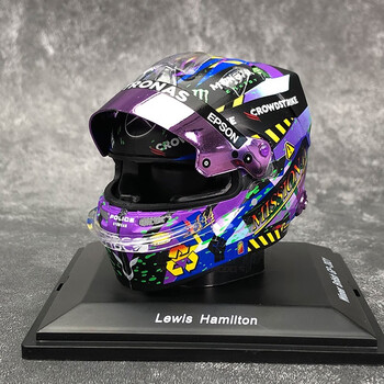 纸鱼适用f1头盔模型21款汉密尔顿诺里斯里卡多1:5 f1赛车手头盔手办周