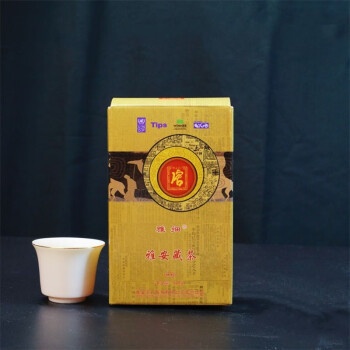 雅细 康砖精制500g雅安藏茶黑茶手筑砖茶500g/盒 浅黄色 500g * 1盒