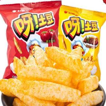 土豆空心薯条番茄酱味薯条薯片零食膨化食品小包装整箱 番茄味40g*30