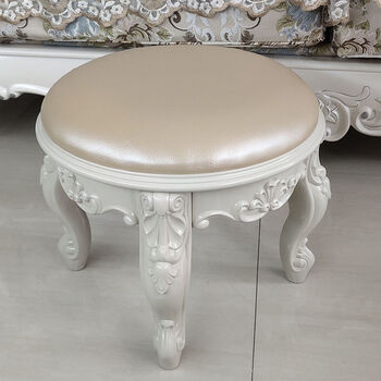 保价618欧式凳子客厅欧式矮凳家用茶几凳客厅沙发凳简约布艺换鞋凳