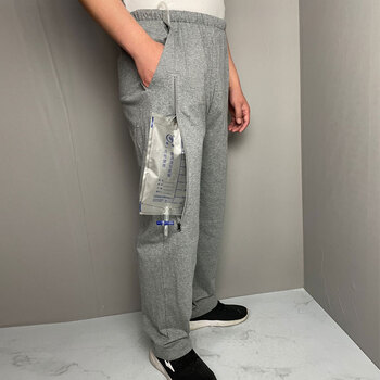 肾造口直肠手术病人方便裤春夏纯棉膀胱造瘘老人引流袋收纳护理裤