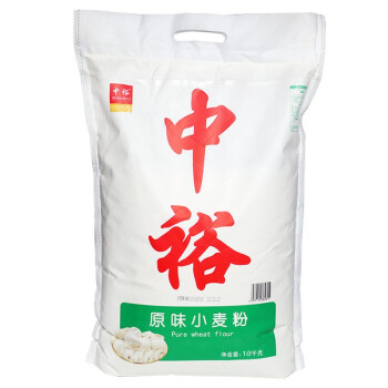 中裕品牌10kg原味小麦粉中筋粉，京东价格历史走势及口感评测