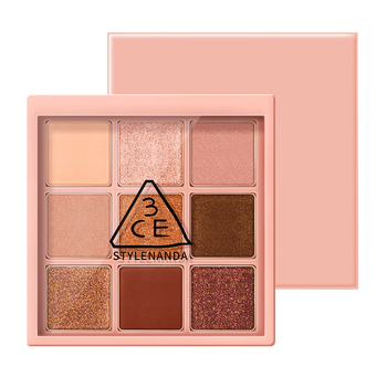 3ce眼影  stylenanda九色秋冬珠光哑光南瓜大地色眼影盘 overtake橘棕