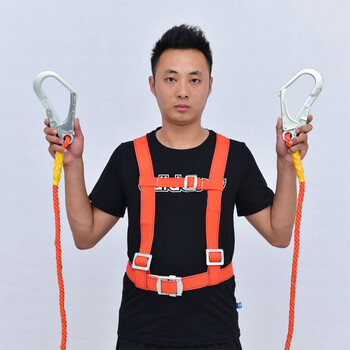 国标安全带户外施工建筑高空作业防坠落全身五点式双背半身保险带