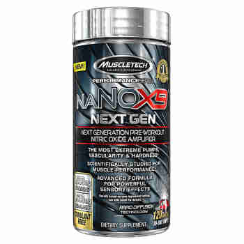 肌肉科技（MUSCLETECH）氮泵肌酸粉 氮泵X5提升力量爆发力耐力增肌疲劳恢复健身运动补剂 氮泵速溶片X9(120片）