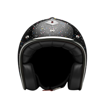 ruby头盔碳纤维越野摩托车电动车复古时尚经典四季通用透气舒适羊皮