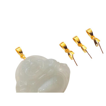 洛丽亚18k金扣头18k金经典金扣头金项链扣手链配件弹簧扣玫瑰金黄金