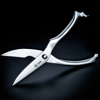 德式全钢半自动鸡骨剪刀厨房多用厨房剪加厚剔骨家用剪子骨肉食物