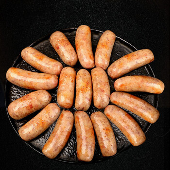 锦.甜道地肠 烧烤香肠 手工猪肉肠 50根火山石大烤肠原味烤肠 原味