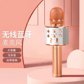 黑沙麦克风H4083-02-玫瑰金款,清晰音质,可多种连接方式