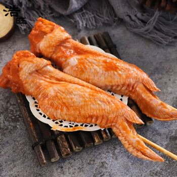 众兴辰奥尔良烤翅无双剑翅烤全翅展翅霸王大鸡翅约100克10串包