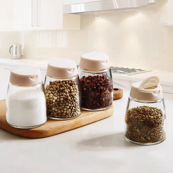 乐博乐博佐料瓶玻璃调味料瓶日式烧烤料罐厨房调料盒套装家用盐罐糖瓶