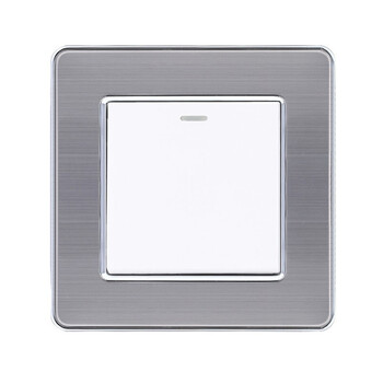 英式开关插座不锈钢面板英标带双usb香港澳门马来西亚86型暗装插 1开