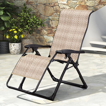 2021新款振东躺椅折叠躺椅折叠午休午睡椅家用睡椅藤椅懒人靠椅折叠椅