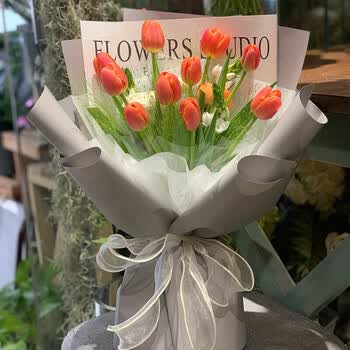 鲜花速递同城配送郁金香花束表白祝福生日礼物送女友爱人闺蜜朋友全国