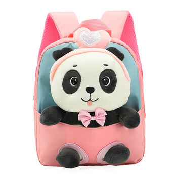 莱伏邦达成都熊猫基地纪念品书包小熊猫书包女童超萌幼儿园大中小班