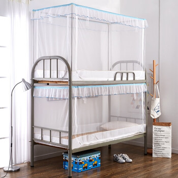 欧薇娜(oivfndqn)简易蚊帐新款学生普通蚊帐三明治蚊帐学生帐 三明治