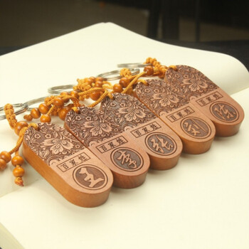 装饰品复古创意百家姓祖德福荫姓氏图腾汽车钥匙扣挂件 苏姓(圆形)