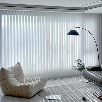 智能电动窗帘 垂直梦幻帘智能电动语音窗帘客厅卧室阳台纱帘遮光防晒