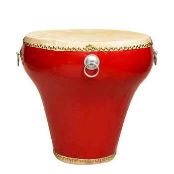 曲漾花盆鼓牛皮鼓大鼓战鼓龙鼓京韵鼓演出鼓舞蹈道具鼓堂鼓民族打击乐16寸红色 鼓棒 图片价格品牌报价 京东