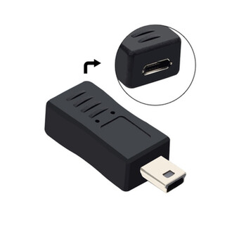 micro公转mini usb母弯头转接头数据线行车记录仪迷你t型90度安卓 1号