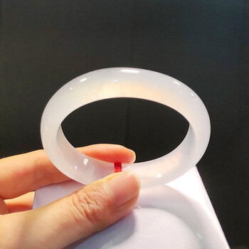 皇本缅甸翡翠冰种白月光天然a货女款少女单色贵妃玉镯送女朋友送妈妈