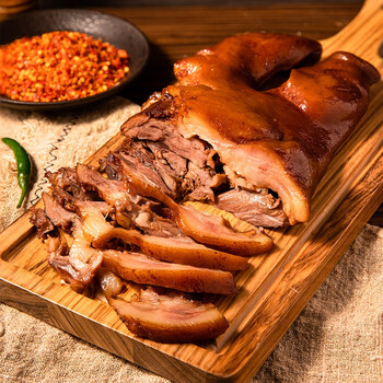 丰泽园 熟食腊味 中华老字号北京特产美食 休闲零食下酒菜 酱香猪头肉300g