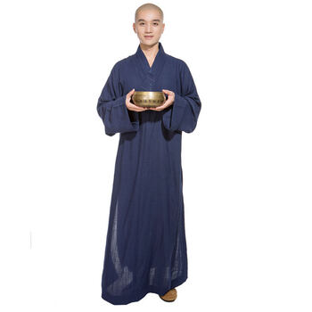 梵林僧服梵林僧服大褂男女春夏韩国麻长褂长袍长衫和尚服僧衣僧袍僧侣