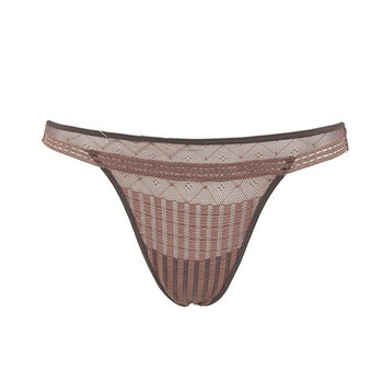 selmark西班牙原装进口高端无痕气质蕾丝小三角内裤3304紫咖m