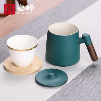 让你的茶品更上一层楼——豪峰经典木柄陶瓷泡茶杯