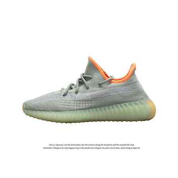 椰子鞋350满天星夏季网面透气男鞋时尚运动跑鞋潮流 mlb_灰橙侧透