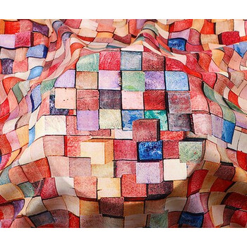 刻师傅春夏印花布料桑绵绸人造棉面料棉绸睡衣连衣裙家居服装布印花7