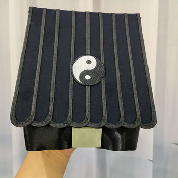 道帽道士帽法帽太极纯阳巾 道服道袍 混巾道巾太极八卦九梁巾 黑色