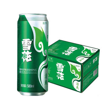 雪花清爽330ml 雪花啤酒清爽330 500ml 16 24罐整箱听装淡爽小麦啤清爽500ml 24罐 图片价格品牌报价 京东