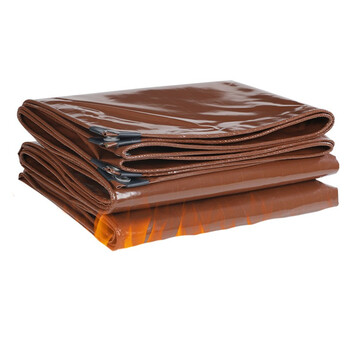 洛港 500克阻燃咖啡刀刮布宽3x长3m 阻燃刀刮布篷布防火防晒遮雨防