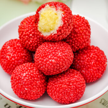 鹿色山药榴莲球10个装店半成品特色点心速冻油炸吃爆浆荔枝球榴莲球3