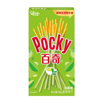格力高（Glico）百醇百奇系列 休闲零食下午茶涂层饼干棒 百奇抹茶