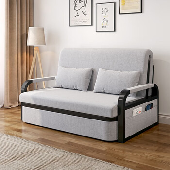 杼慧雅居 沙发床折叠两用小户型客厅多功能床双人可折叠网红伸缩床单