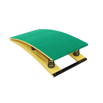 军星熠 弹簧踏板 木马训练S型助踏板起跳板武术空翻助跳板田径体操板 4个弹簧、绿色