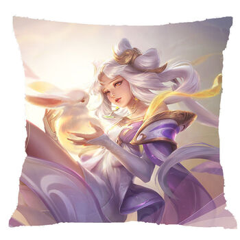 王者荣耀抱枕手游王者荣耀李白貂蝉周边抱枕床头靠枕卧室沙发枕头办公