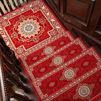 台阶垫 欧式实木踏步垫免胶自粘防滑垫家用室内转角阶梯式楼梯地垫