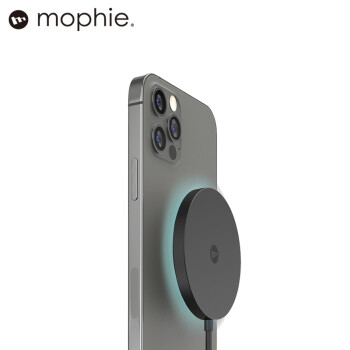 Mophie苹果13磁吸无线充电器15w快充 MagSafe无线充iPhone15/14手机充电器 黑色 磁吸Magsafe