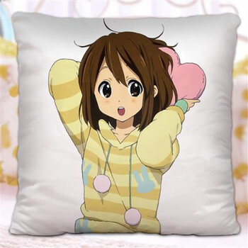 平泽唯轻音少女周边抱枕 二次元动漫双面图案靠枕头礼物 平泽唯07