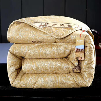 一秒速热保暖驼毛被秋冬款驼绒被双单人被芯学生被礼品被子礼盒装一秒